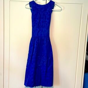 Maggy London royal blue jacquard dress size 4